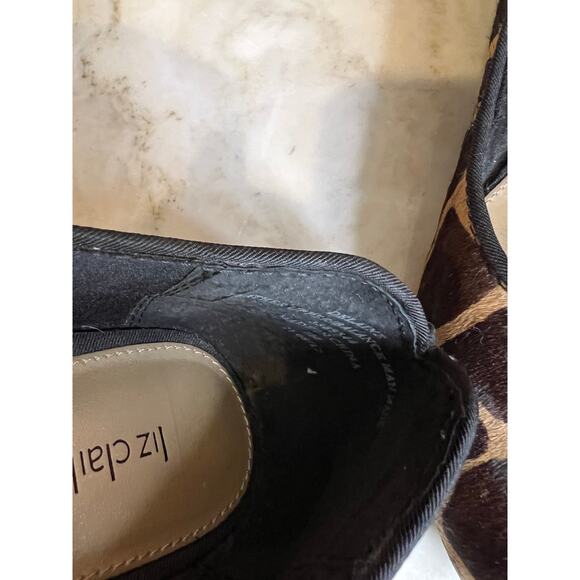 Liz Claiborne Round Toe Calf Hair Ballet Flats Giraffe Animal Print 7 - Picture 8 of 8